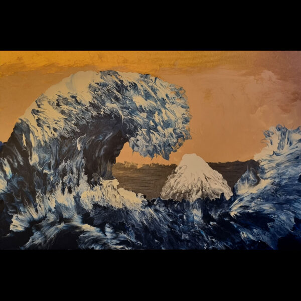 The Big Wave - Acrylic Pouring Bild