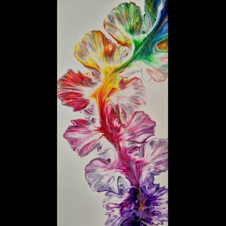 Sunshine and rain - Acrylic Pouring Bild